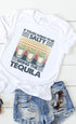 Salty, bring the tequila retro graphic tee