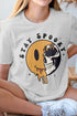 Stay Spooky, Smiley Skull Halloween Graphic Tee