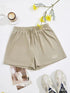 Drawstring Waist Shorts