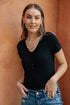 Perfect Tuck Bodysuit in Black