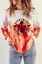 Round Neck Dropped Shoulder NIGHTMARE BEFORE COFFEE Graphic Sweatshirt