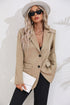 Lapel Collar Long Sleeve Blazer