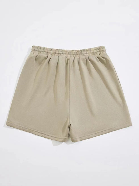 Drawstring Waist Shorts
