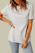 Distressed Round Neck Tee