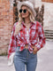Plaid Dropped Shoulder Longline Shirt
