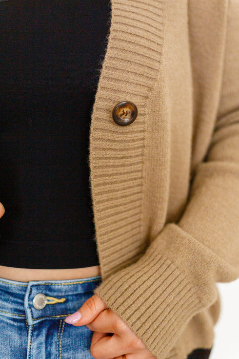 Hidden Bookstore Two Toned Cardigan