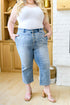 Mandy High Rise Vintage Wide Leg Crop Jeans