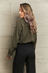 Lapel Collar Long Sleeve Blouse