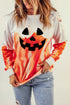 Halloween Theme Round Neck Sweatshirt